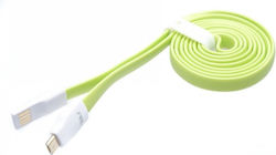 Tellur TLL155101 Flat / Magnetic USB 2.0 σε micro USB 1.2m Πράσινο