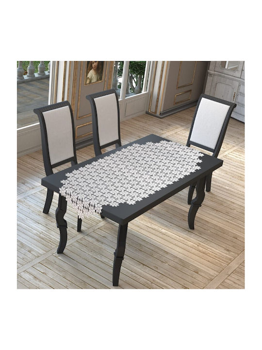 Liolios Home Läufer Lux Daisy-2 Ecru 70x160cm
