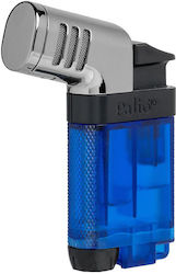 Palio Feuerzeug Flamme Jet Transparent Blau