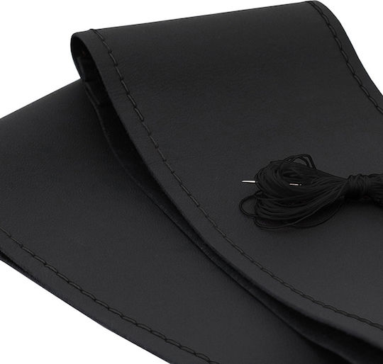 Husă Volan Piele Naturală Șnur Negru 39-40 Cm