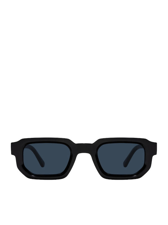 Unisex Sunglasses with Black Plastic Frame and Black Lens SP2734