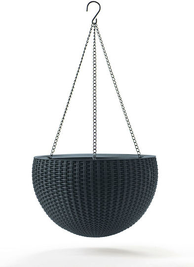 Keter Planter Саксия Пластмаса Gray 35x35см.