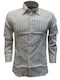 Long-sleeved Shirt Striped Beige