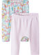 Kids Leggings Set Long Pink