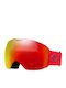 Oakley Flight Deck Ски & Сноуборд Маска Детска Червен с Леща в Цвят Червен