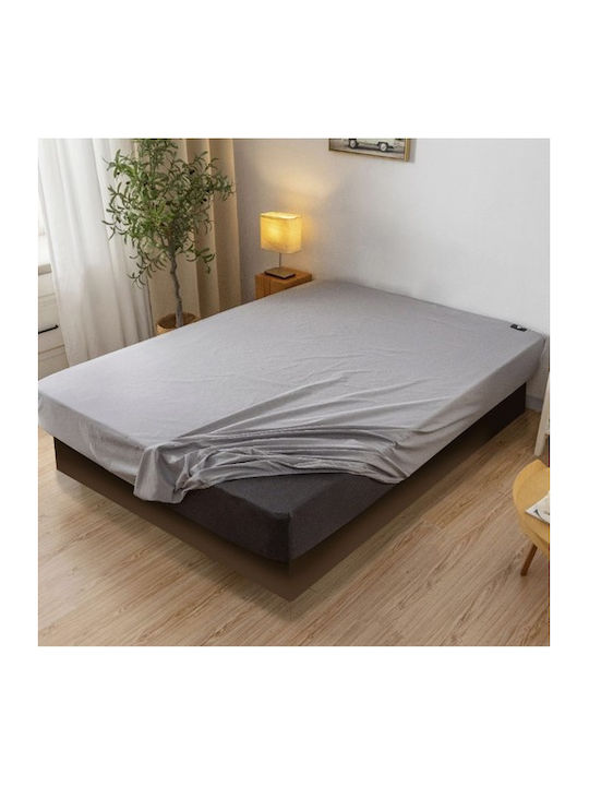 Ruhhy Sheet King Size with Elastic 180x200+20cm. Beige