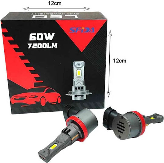 Auto Gs Lampen Auto H9 / H11 LED Weiß 60W 2Stück