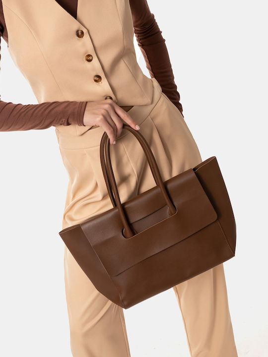 Square Brown Handbag