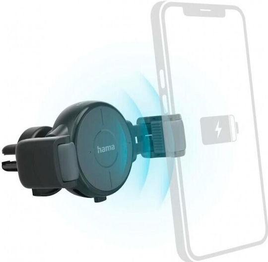 Hama Car Charger Fc10 Flex-set Phone 10 W Wireless Qi Gray