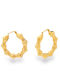 Folli Follie Hoops Cercei Placat cu aur