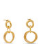 Folli Follie Hoops Cercei Placat cu aur