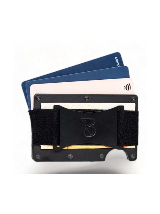 Men's Money Clip with RFID Black