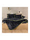 Kentia Παπλωματοθήκη King Size 260x240 Ivanna 30 Black