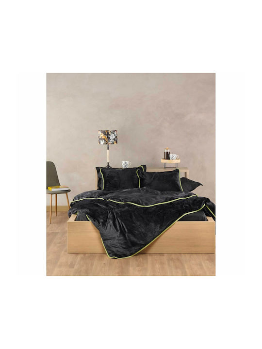 Kentia Duvet Cover Queen 220x240 Ivanna 30 Black