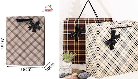 ForHome Χάρτινη Τσάντα για Δώρο Πολύχρωμη 18x23x10εκ. 12τμχ