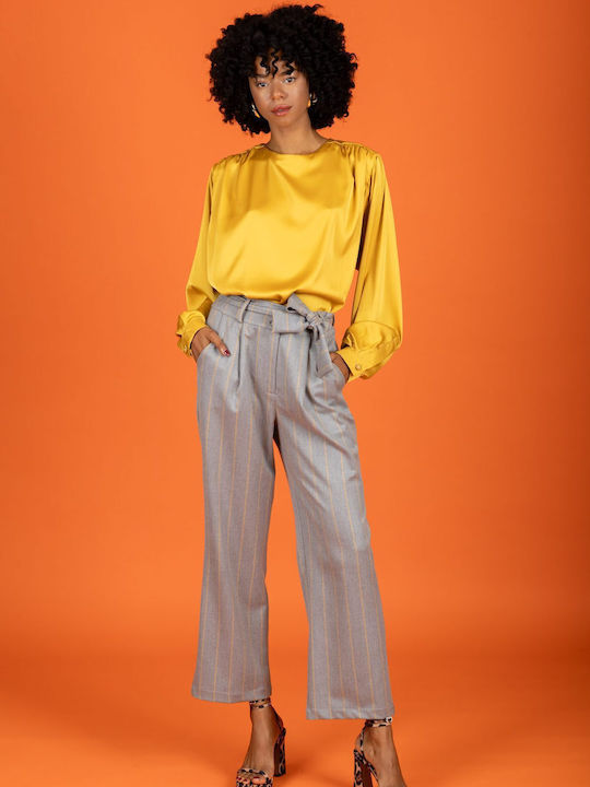 Women's Chino Trousers Slim Fit Gray