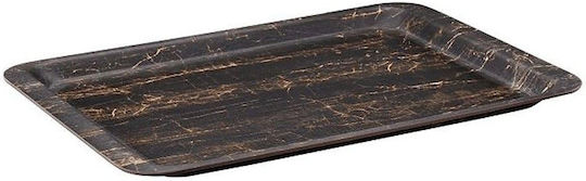 Espiel Holz Rechteckig Serviertablett in Schwarz Farbe 44x32cm 2Stück
