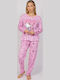 Sexen Winter Women's Pyjama Set Pink