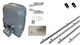 Doorado Schiebetor Garagentorantrieb Set Slg600-kit240 2 Fernbedienungen 4 Meter Zahnstange