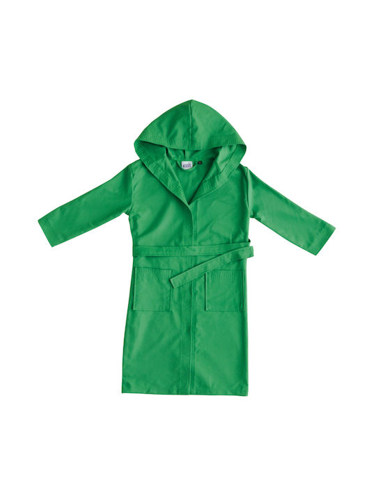 Kentia Kids Hooded Bathrobe Player 02 Green Green