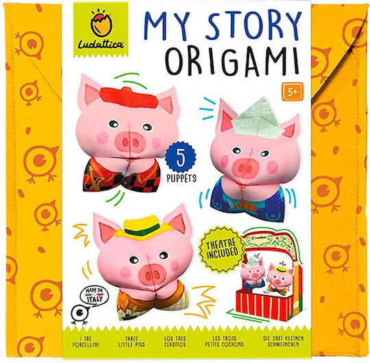 Ludattica Оригами The Three Little Pigs за Деца 5+ години+ Години