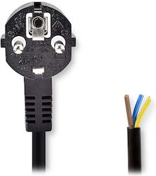 Nedis Stromkabel Typ F Stecker Offen Gerade Gewinkelt Schwarz Bulk 3m Nedis Stromkabel Typ F Stecker Offen Gerade Gewinkelt Schwarz Bulk 3m