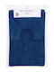 Sidi Home Plast Bath Mats Set 420760900680 Blue