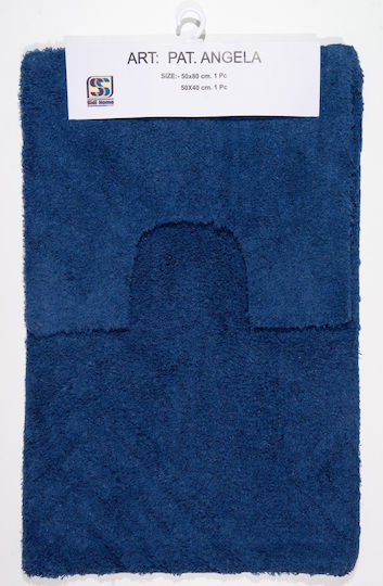 Sidi Home Plast Bath Mats Set 420760900680 Blue