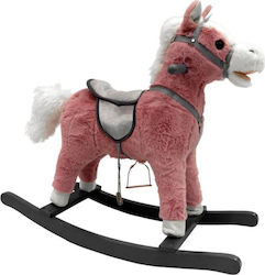 Lean Toys Schaukelspielzeug Pferd Rosa