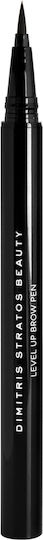 Dimitris Stratos Beauty Level Up Brow Pen Stilou Impermeabil Pentru Sprâncene Castaniu Închis 5ml