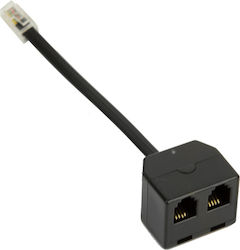Double Jack Parallel Y Cable