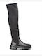 Damenstiefel Über dem Knie Schwarz