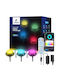 Lampa De Podea LED Pentru Exterior 22W RGB Neagră