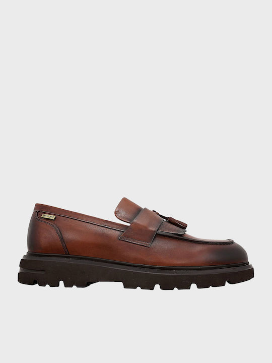 Guy Laroche Montrel Men's Leather Loafers Brown