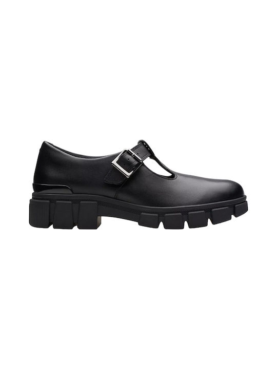 Clarks Girls Moccasins Black