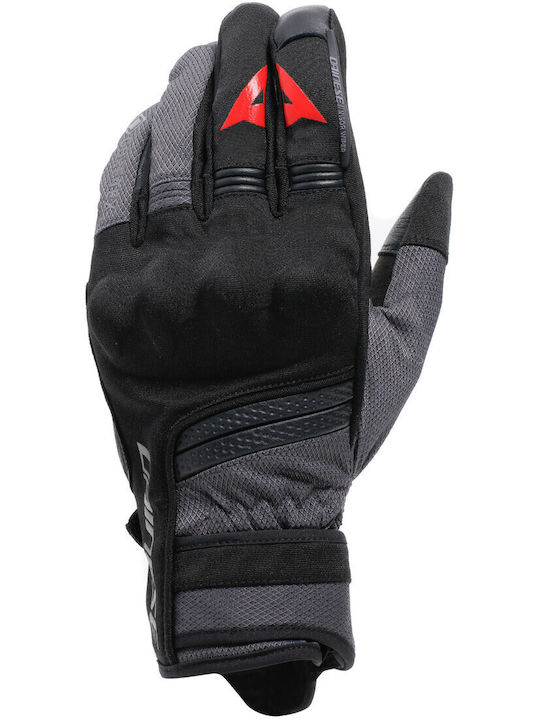 Dainese Teyde Men's Motorcycle Gloves All Seasons Waterproof Black/Iron Gate