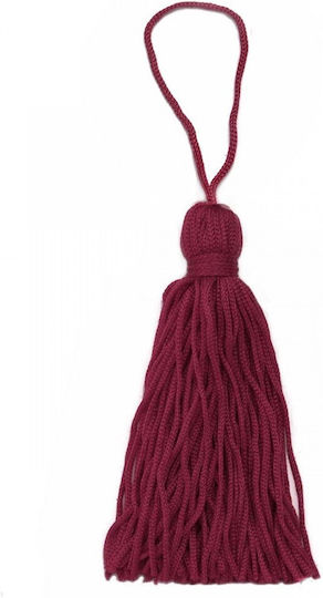 Burgundy Polyester Tassel 85~90mm 5pcs