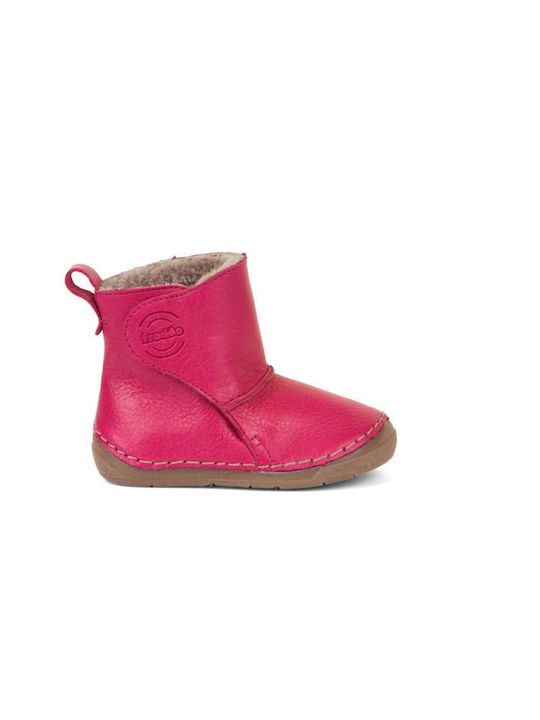 Leather Kids Boots Pink