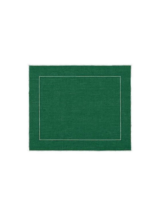La Gallina Matta Platzdeckchen Stoff Grün 48x40...