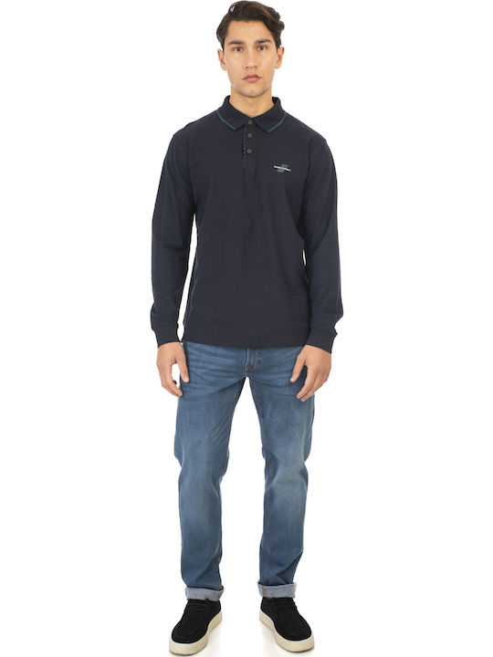 Double Polo T-shirt Navy Blue