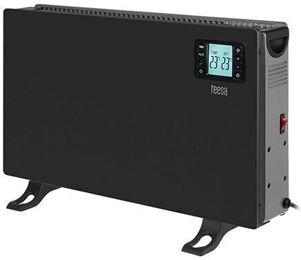 Teesa Convector Electric De Pardoseală 2000W Cu Termostat Electronic 21x60.5cm Negru