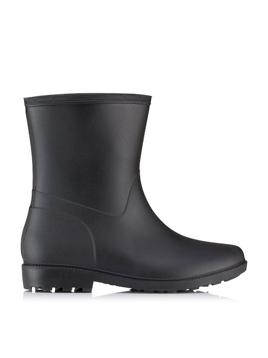 Plato Schürzen für Catering Damen Gummistiefel mit Pelz Schwarz