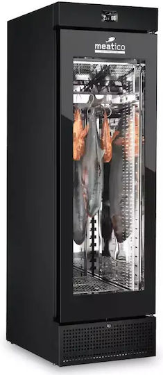 Ψυγείο Ωρίμανσης Ψαριών 315l Meatico Fish 400 Black Glass Green 60 X 80 X 193,5 Cm