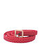 Wide Women's Belt Red