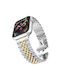 Leewello LW-375 Armband Rostfreier Stahl Silver+Gold (Apple Watch 44/45/46mm/Ultra 49mm)