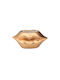 Topf Kunststoff Gold 18x10x9cm.
