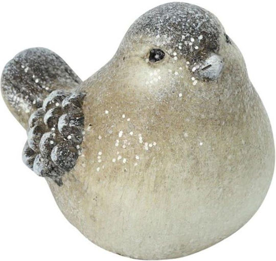 Atmosphera Figurină De Crăciun Pasăre Gri Lungime 7 Cm