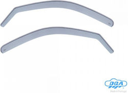 Paar Front-Windabweiser Alfa Romeo 147 5d 2001-2010 Flexibles Acrylglas Dga 2 Stk 01007