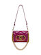 De piele Geantă de damă Crossbody Roz