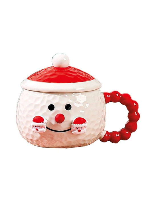 Dorosimo Ornament de masă de Crăciun Cană Ceramic Roșu